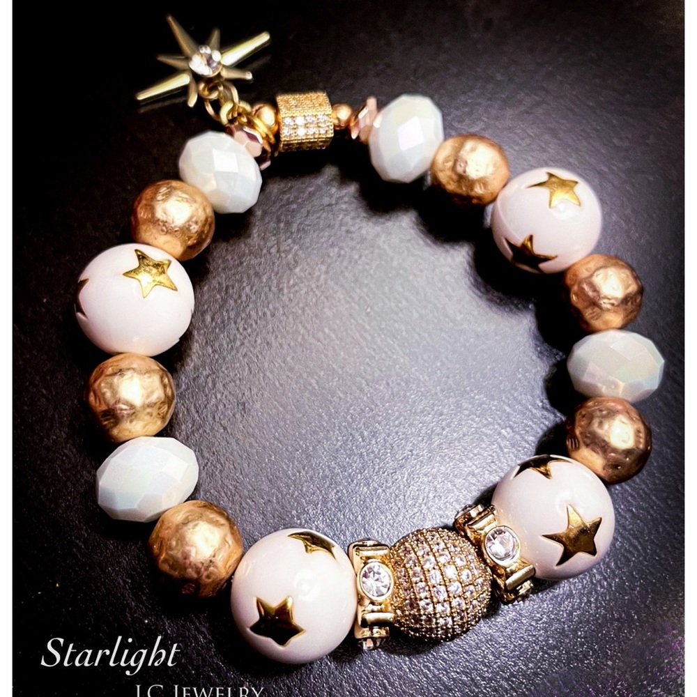 One of a kind beaded bracelet by LC Jewelry.